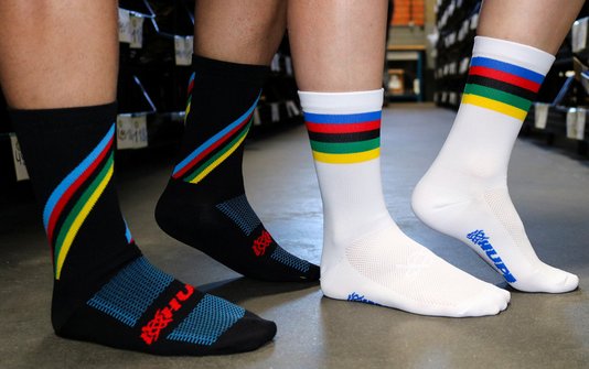 Meia De Ciclismo Hupi Wc Branca