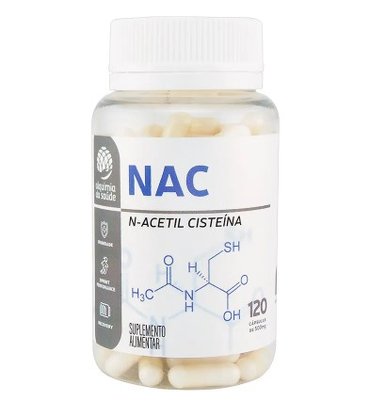 Cápsulas Nac N-Acetil Cisteína - Alquimia Da Saúde 120 Cápsulas
