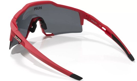 Óculos De Ciclismo Hupi Stelvio Vermelho/Preto - Lente Preto