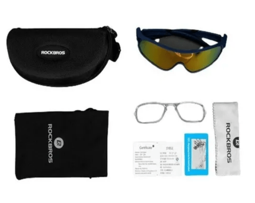 Óculos Ciclismo Rockbros Lente Espelhada C/ Proteção Uv