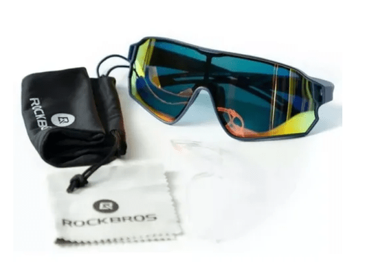 Óculos Ciclismo Rockbros Lente Espelhada C/ Proteção Uv