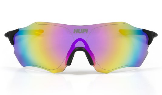 Óculos Hupi Fuego Preto - Lente Rosa Espelhada