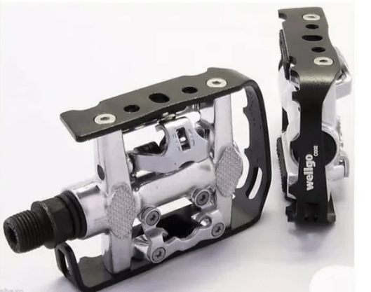 Pedal Clip Plataforma Wellgo C002 + Tacos Mtb 9/16