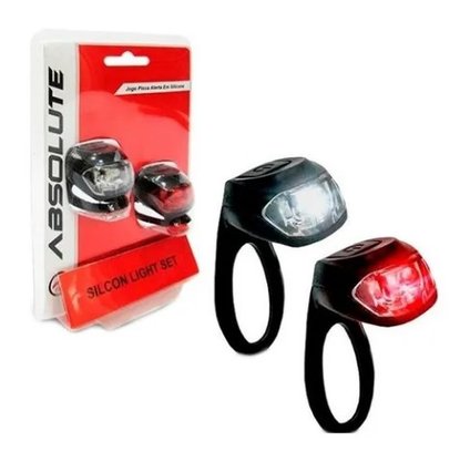 Piscas Traseiro E Dianteiro Para Bicicleta Absolute Jy-267-2 Led