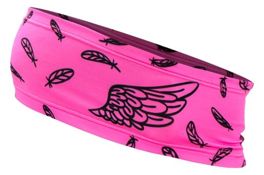 Testeira Hupi Headband Bandana Asas Rosa