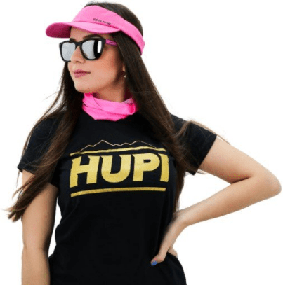 Viseira Corrida Microfibra Hupi Pink