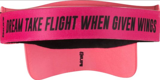 Viseira Para Corrida Hupi Asas Pink