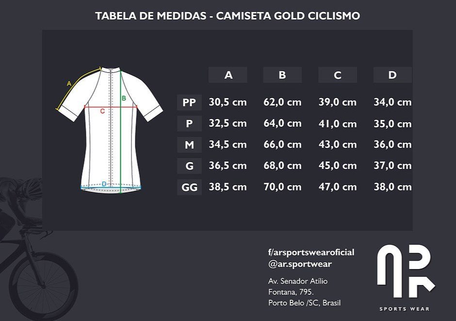Camisa Ciclismo Manga Curta Água Rara Sports Wear Gold Classic