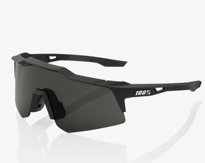 Óculos 100% Speedcraft Xs (Pequeno) - Soft Tact Black - Smoke Lens