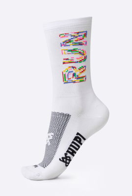 Meia Hupi Run Colors Branca