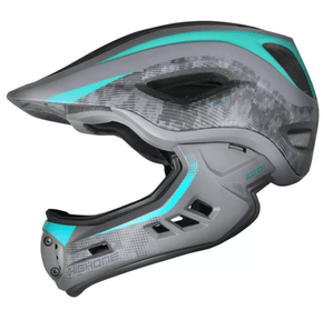 Capacete De Bike X Full Fechado My22 Cinza/Acqua High One