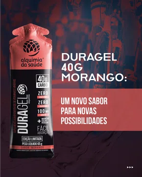 Carbogel Duragel Com 40G Carb Sabor Morango - 65G