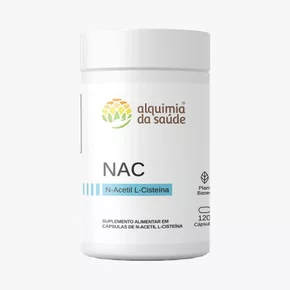 Cápsulas Nac N-Acetil Cisteína - Alquimia Da Saúde 120 Cápsulas