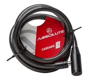 Cadeado Espiral Absolute 1,5Mx12mm Com Chave Fume