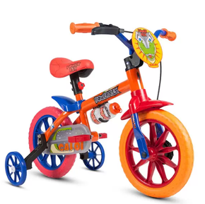 Bicicleta Infantil Aro 12 Caloi Power Rex Laranja