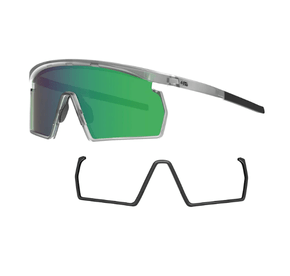 Óculos De Sol Hb Spinner S Quartz/Green Transparente E Lente Espelhada Verde