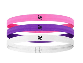 Faixa De Cabelo Hupi Kit 03 Pink Roxo Branco