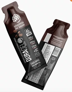 Caixa De Carbogel Duragel Com 40G Carb + Cafeína Sabor Café - 60G 15 Unidades