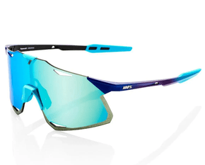 Oculos Para Ciclismo 100% Hypercraft - Matte Metallic Into The Fade - Blue Topaz Mirror Lens