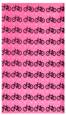Bandana Hupi - Love Bikes Rosa