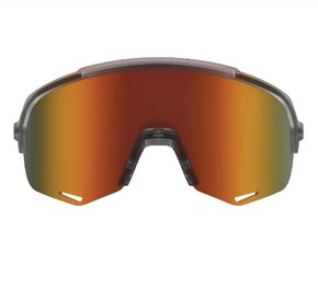 Óculos De Sol Hb Edge R - Grafite Fosco Com Lente Laranja - Matte Onyx/ Orange Chrome