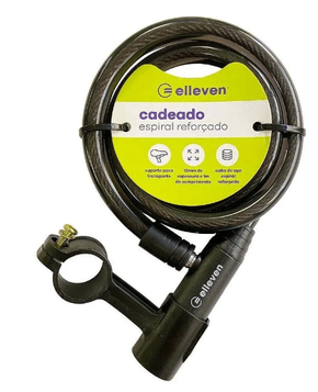 Cadeado Espiral  Grosso Elleven 1 Metro 12Mm