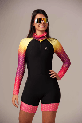 Macaquinho Feminino Agah Manga Longa Fast Front