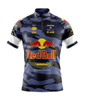 Camisa De Ciclismo Masculina Equipe Redbull