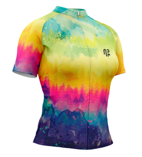 Camisa Ciclismo Manga Curta Água Rara Silver Tiedie