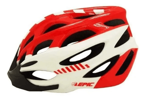 Capacete Vermelho Com Branco Epic Line