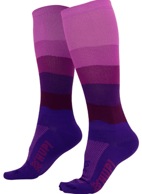 Meia De Ciclismo Hupi Longa Colors Roxo