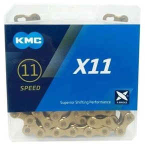 Corrente Kmc X11 Dourada 11 V 118 Elos