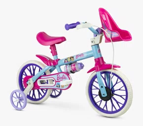 Bicicleta Infantil Nathor Barbie
