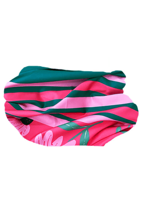 Bandana Spotxtreme Dayse Verde E Rosa