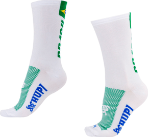 Meia Hupi Brasil 1.0 Branco