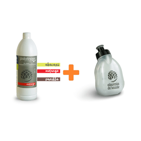 Kit Palatinose Refil De Morango 900ml + Mini Garrafinha 300ml