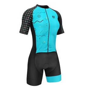 Macaquinho Feminino Manga Curta Água Rara Tiffany