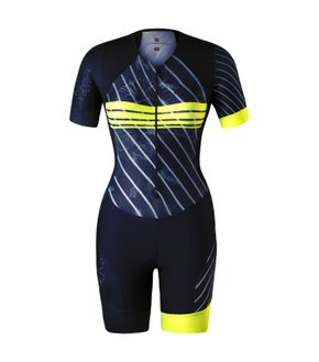 Macaquinho Feminino Manga Curta Ultracore Flower Neon Com Top