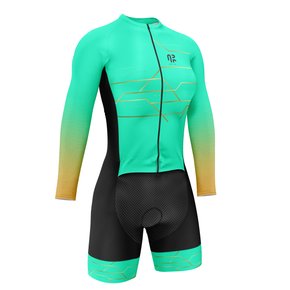 Macaquinho Feminino Manga Longa Água Rara Gold Verde