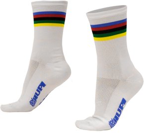 Meia De Ciclismo Hupi Wc Branca