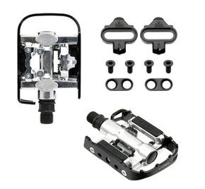 Pedal Clip Plataforma Wellgo C002 + Tacos Mtb 9/16