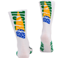 Meia Hupi Brasil 5.0 Branco