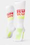 Meia Hupi Run Run Run - Branco Longa