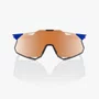 Óculos 100% Hypercraft Xs - Gloss Cobalt Blue - Hiper Coprer Mirror Lens Preto
