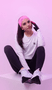 Testeira Hupi Headband Bandana Rosa Liso
