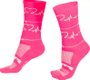 Meia De Ciclismo Hupi Heart Beat - Lt Para Pés Menores