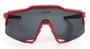Óculos De Ciclismo Hupi Stelvio Vermelho/Preto - Lente Preto