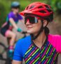Óculos De Ciclismo Hupi Stelvio Vermelho/Preto - Lente Preto