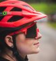 Óculos De Ciclismo Hupi Stelvio Vermelho/Preto - Lente Preto